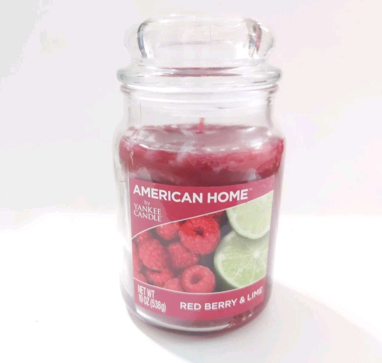 NEW! Yankee Candle American Home RED BERRY & LIME Large 19oz Jar Candle