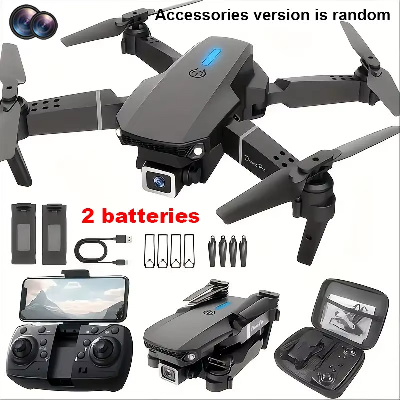 2025 E88Pro RC Drone 4K Professinal with 3 Battery 1080P Wide Angle HD Camera Fo