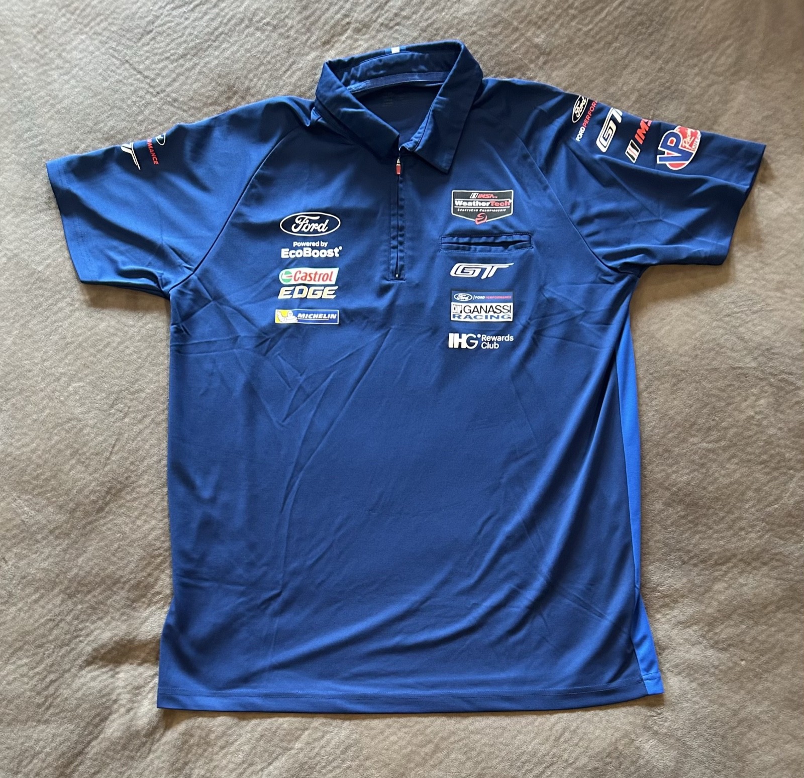 2017 Chip Ganassi Racing Ford GT40 IMSA race used Pit Crew Shirt - X-Large