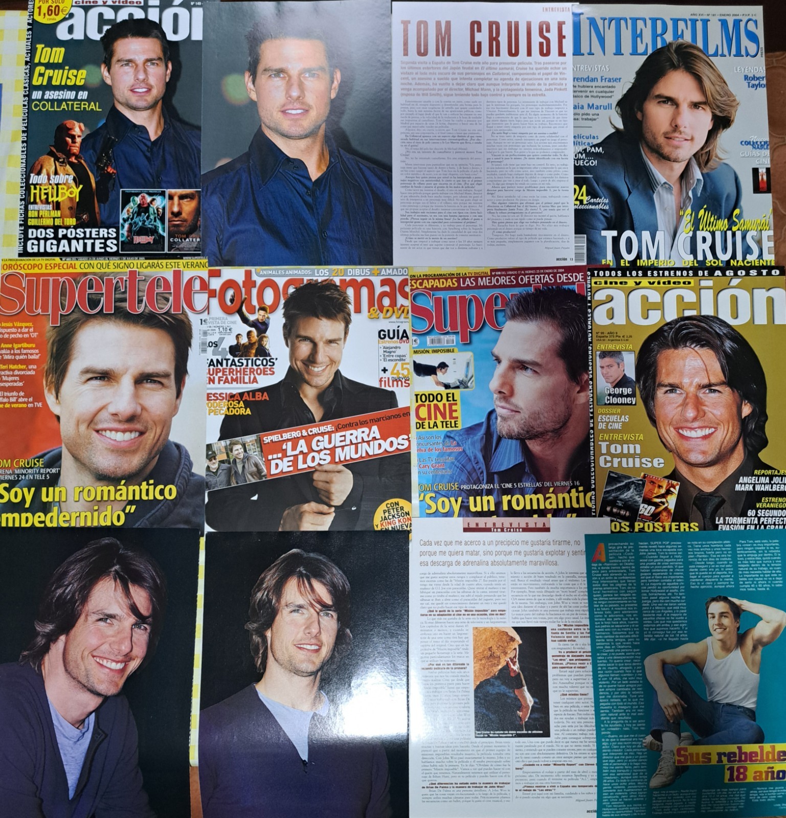 Tom Cruise magazines clippings