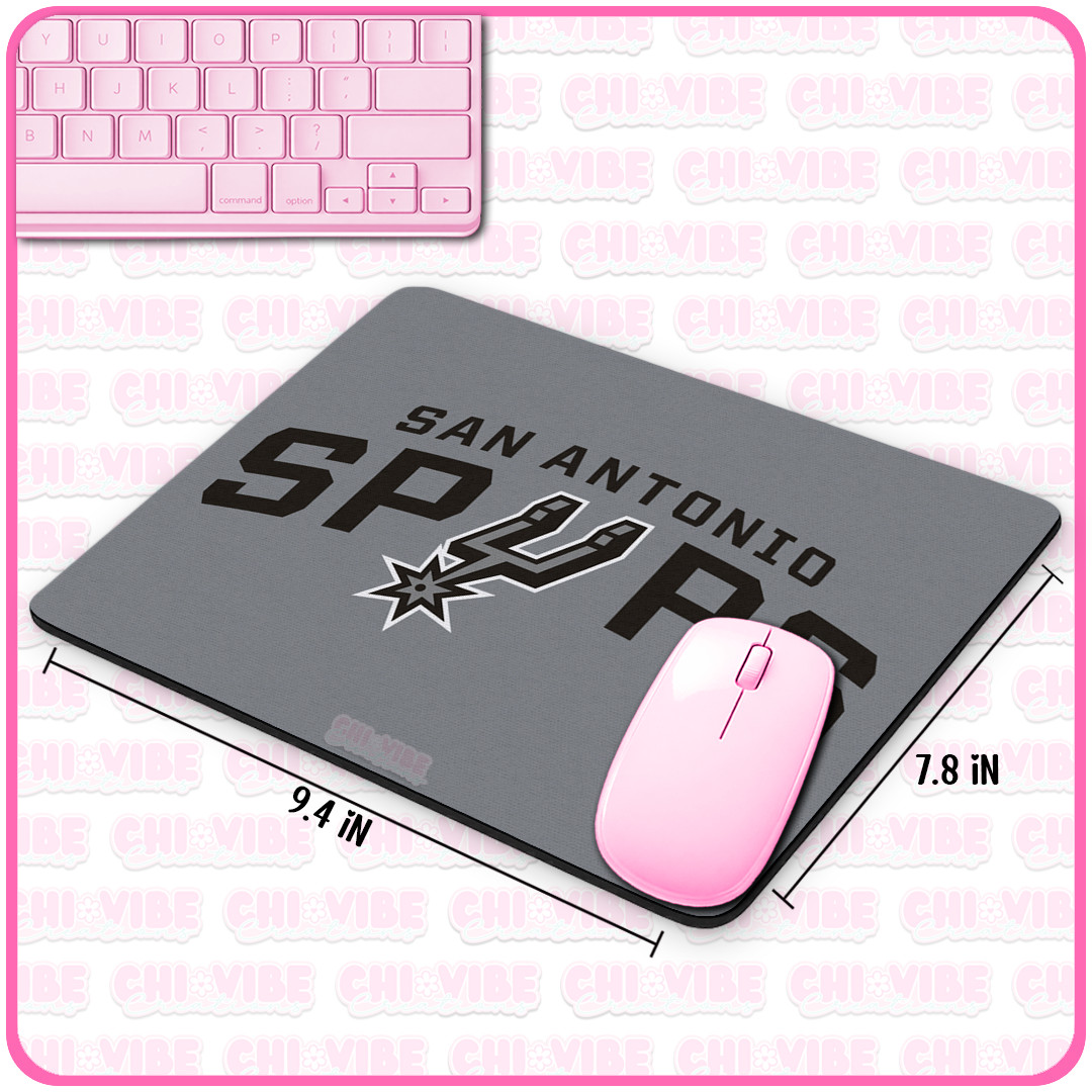 Spurs Mousepad Computer Mouse Laptop Non-slip Desk Home Office San Antonio