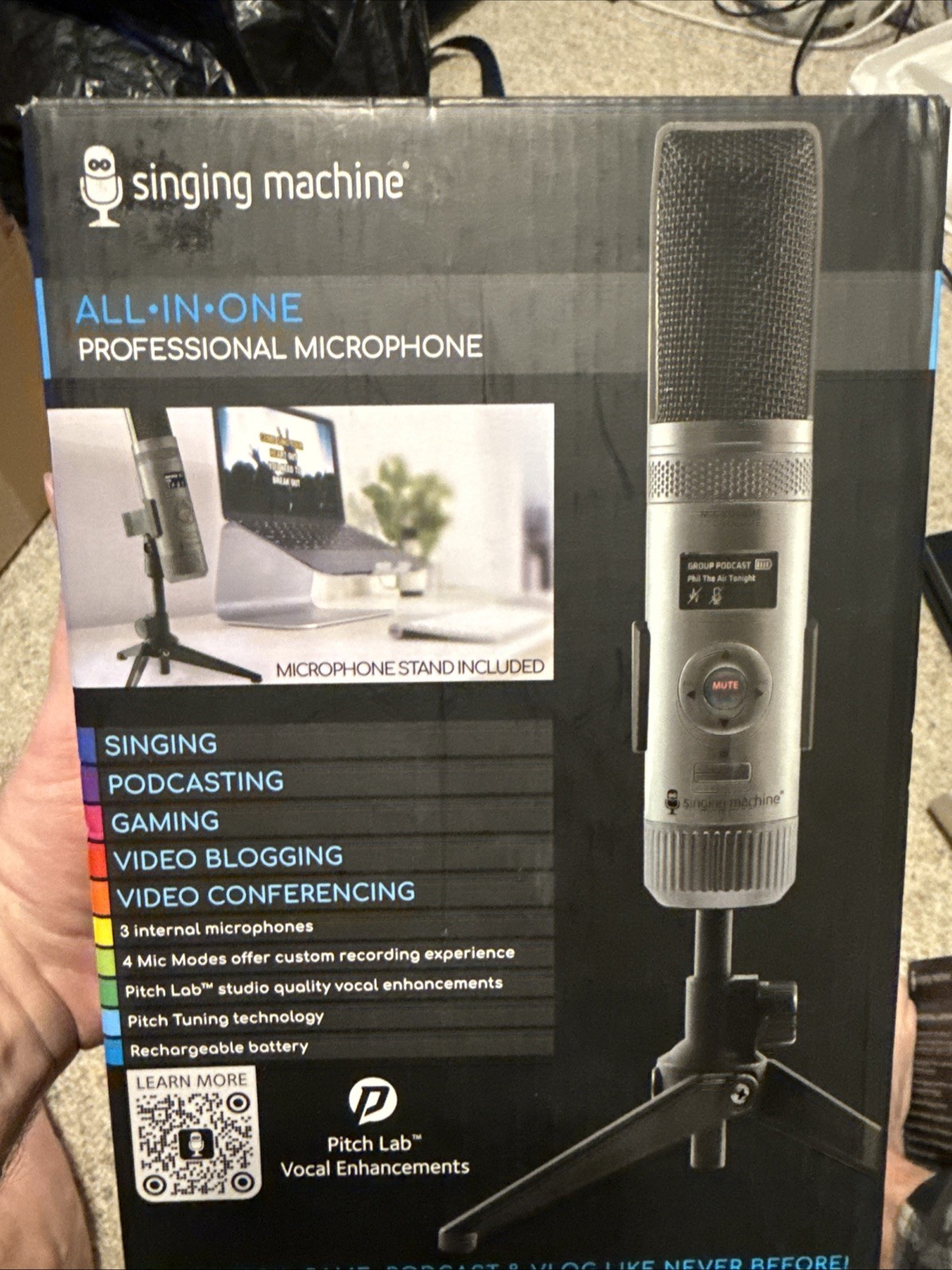 The Singing Machine All-In-One Professional Microphone SMM2097 - Black