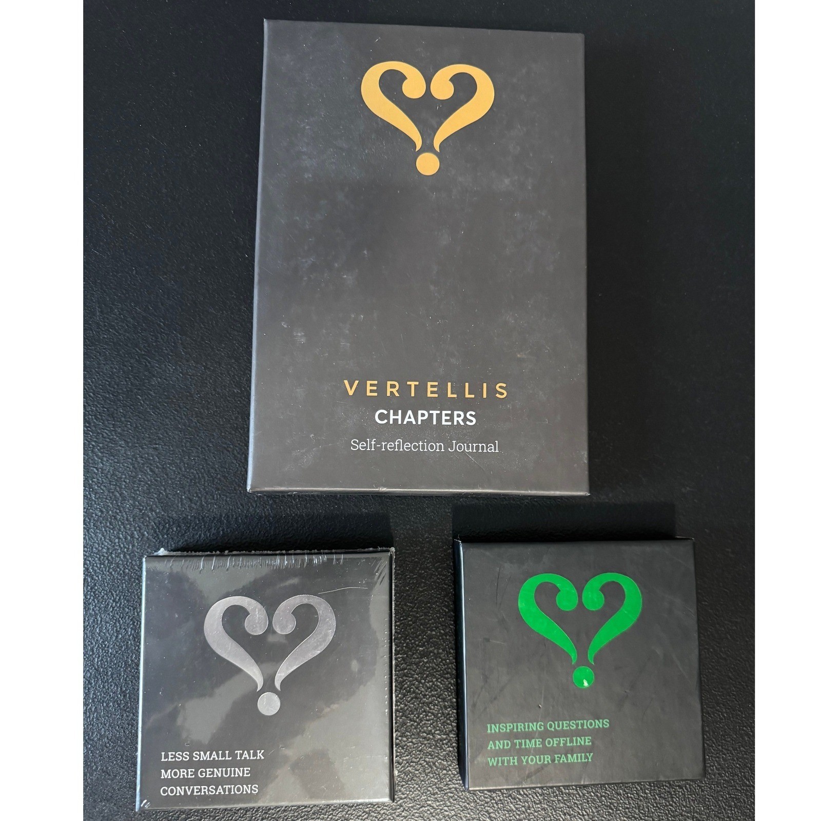 Vertellis Chapters Self-Reflection Journal & Holiday Edition Card Game Bundle