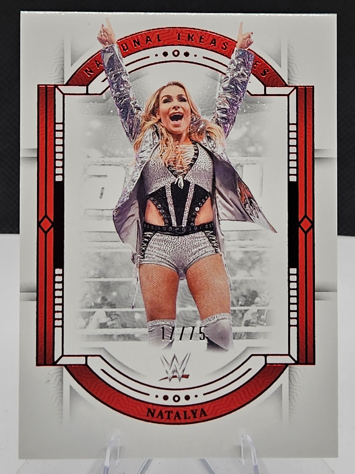 2024 Panini National Treasures WWE - Natalya #95 Red /75
