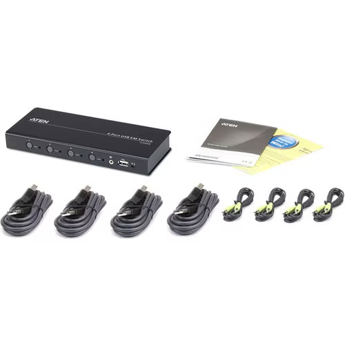 Aten-New-CS724KM _ 4-PORT USB BOUNDLESS KM SWITCH (CABLES INCLUDED)