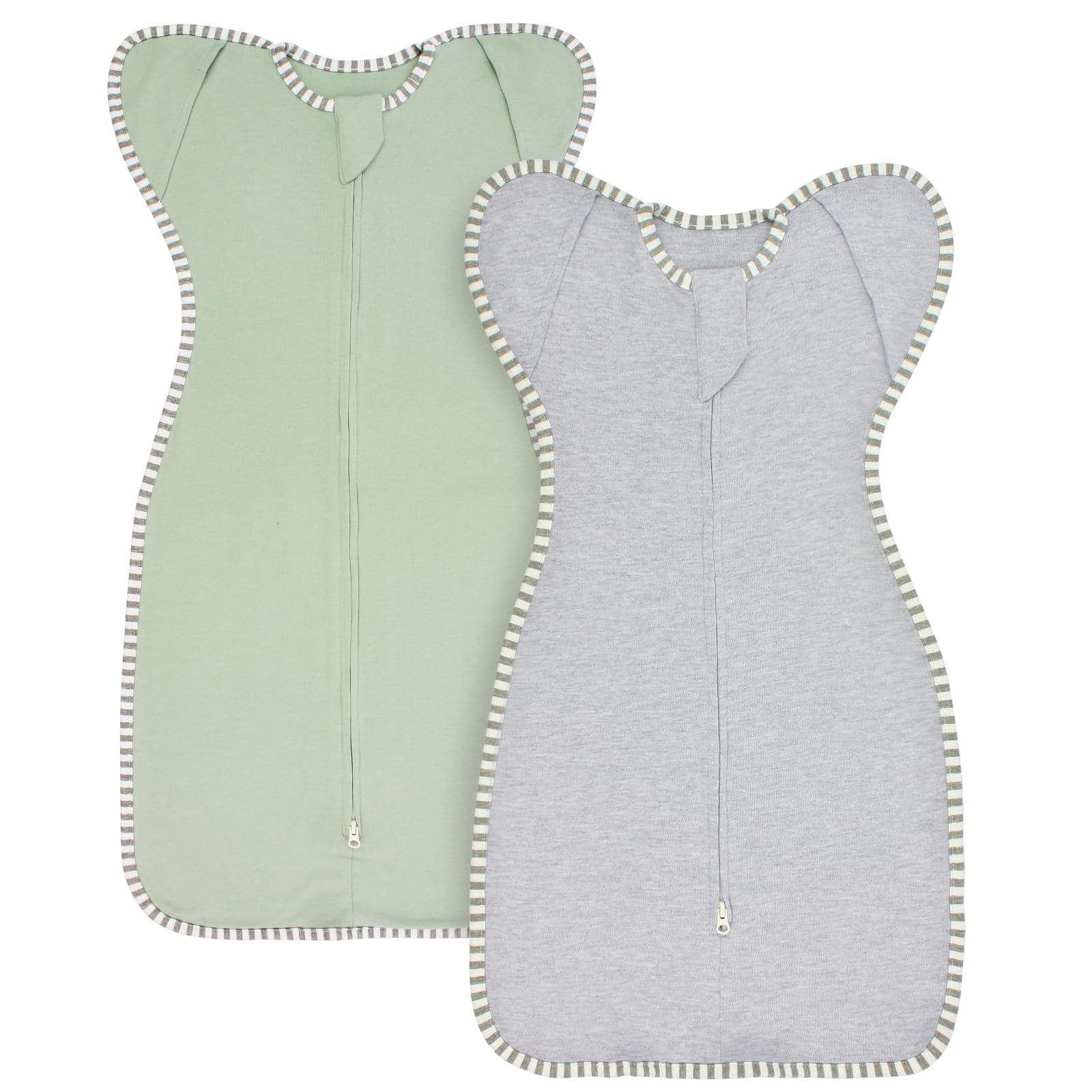 Swaddles for Newborns Swaddle 0-3 Months Sleep Small Months, Green & Grey 