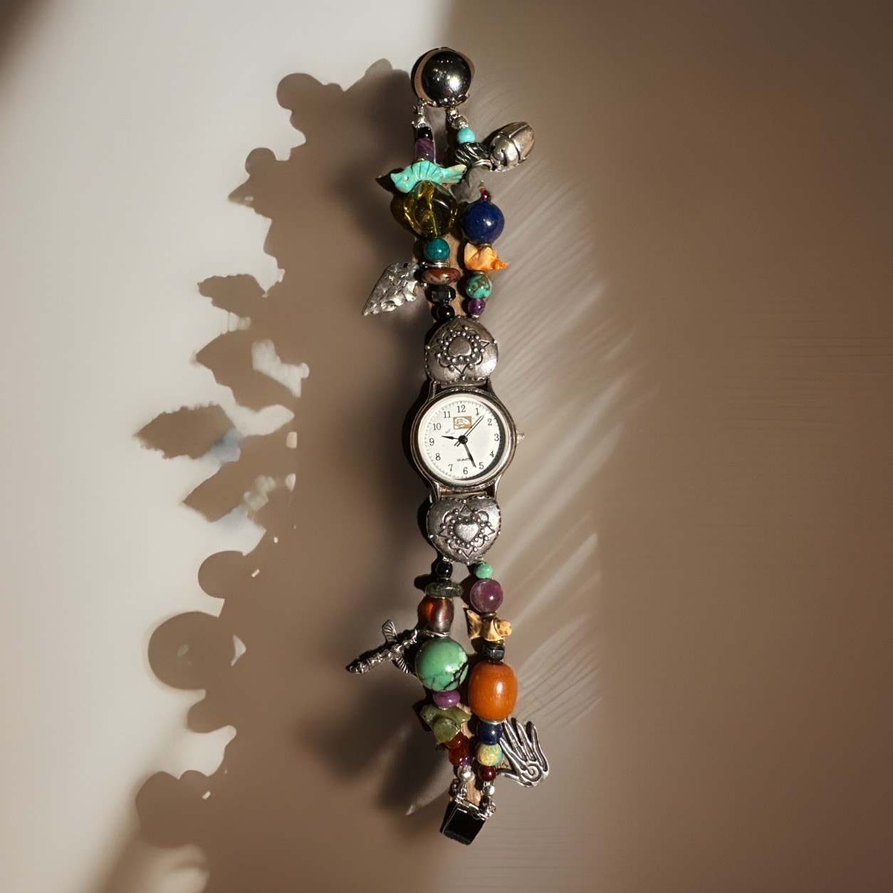 WOW! Vintage NATIVE AMERICAN Sterling Silver Turquoise Watch