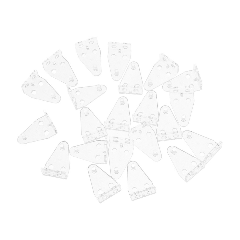 20 Pcs Venetian Blind Tilt Hook Plastic Curtain Roller Sliding Track Pulley