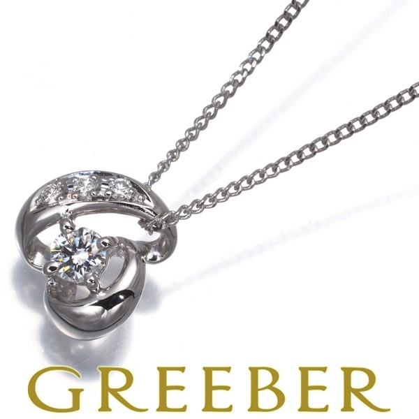 TASAKI Necklace Diamond 0.11ct Pt850 BLJ Major   Item