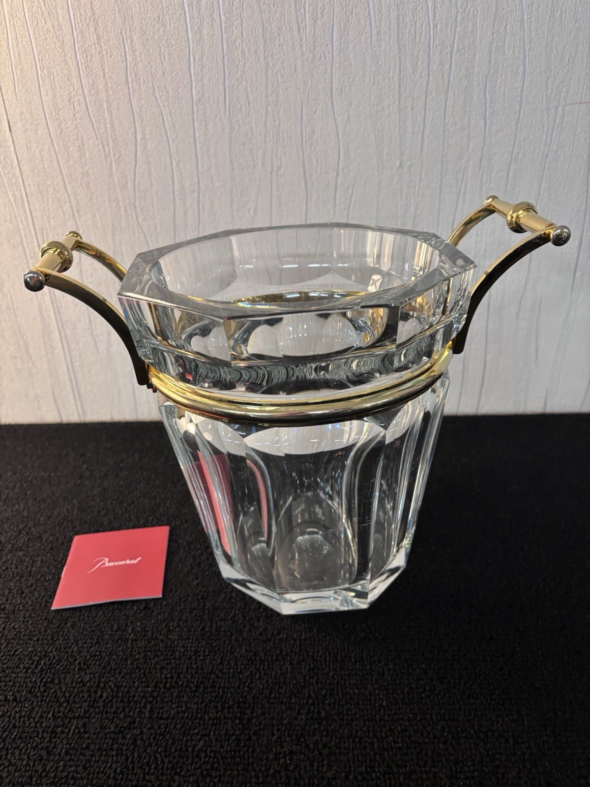 Champagne Bucket Model HARCOUT Or In Baccarat Crystal