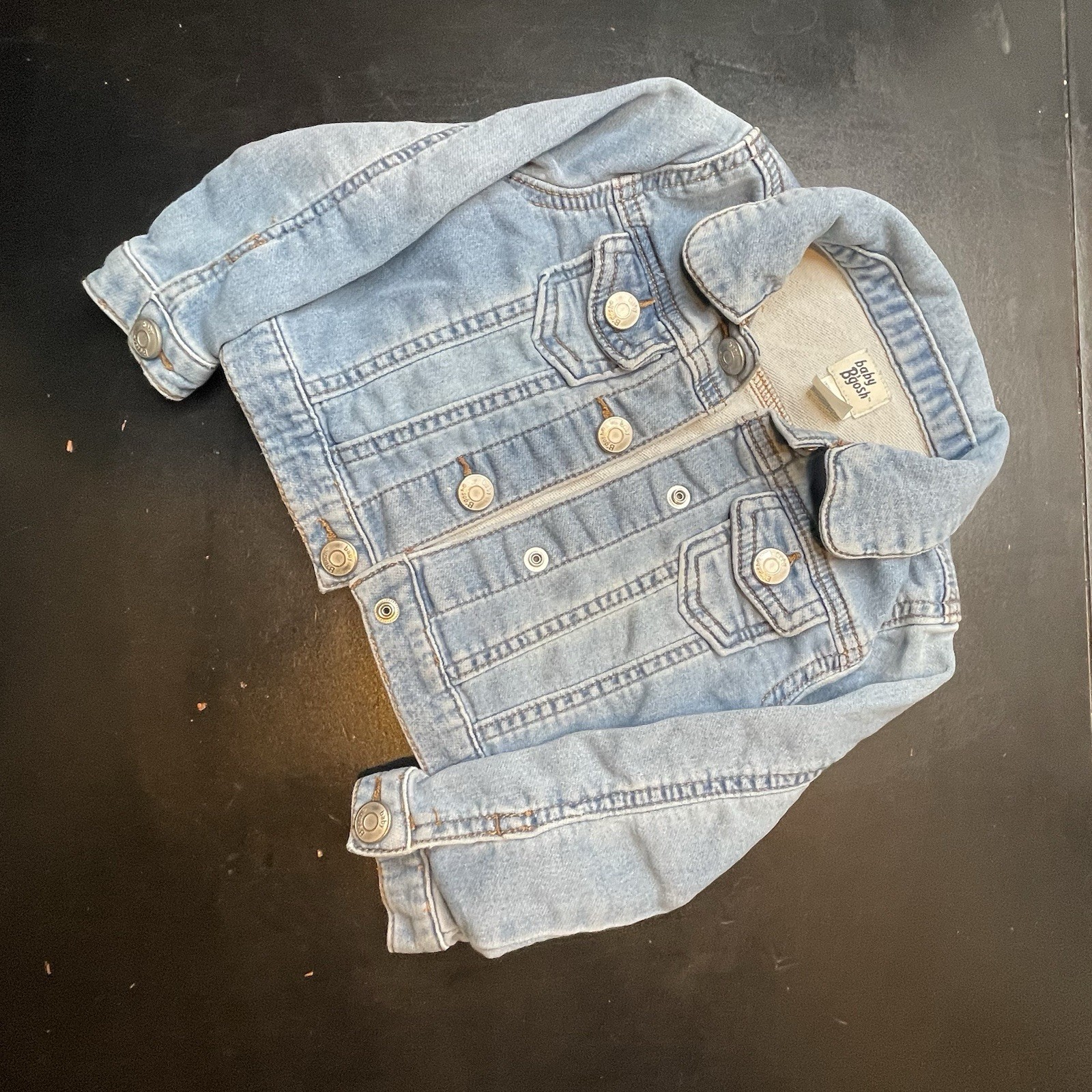 Baby B'gosh Denim Jean Jacket Toddler 24M Light Wash Blue Button Pockets Classic