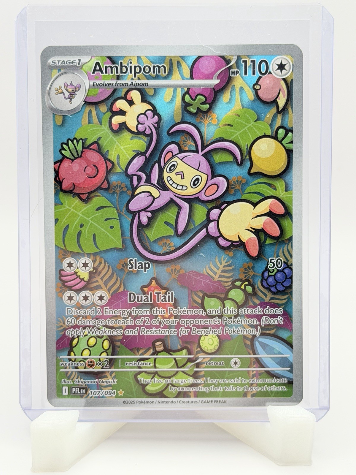 Ambipom 107/094 Me02: Phantasmal Flames Holo