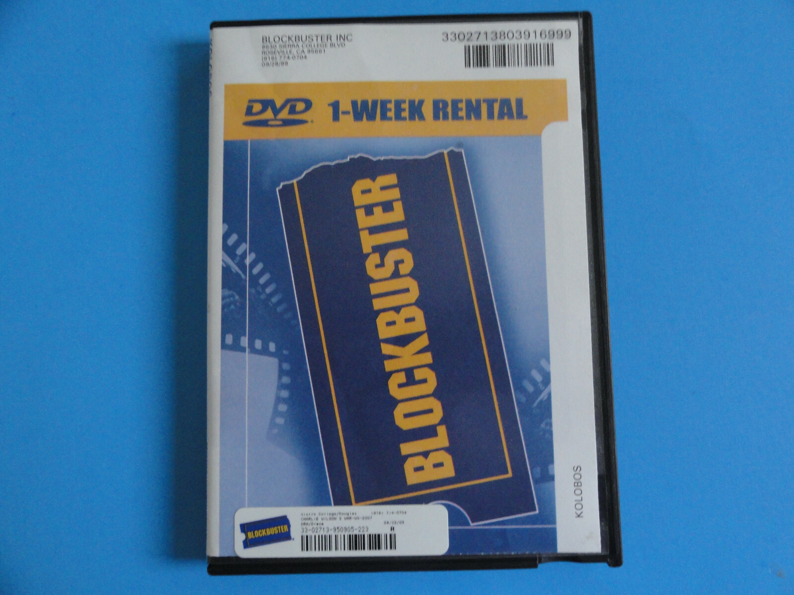 BLOCKBUSTER VIDEO STORE DVD RENTAL CASE - KOLOBOS - NO MOVIE INCLUDED