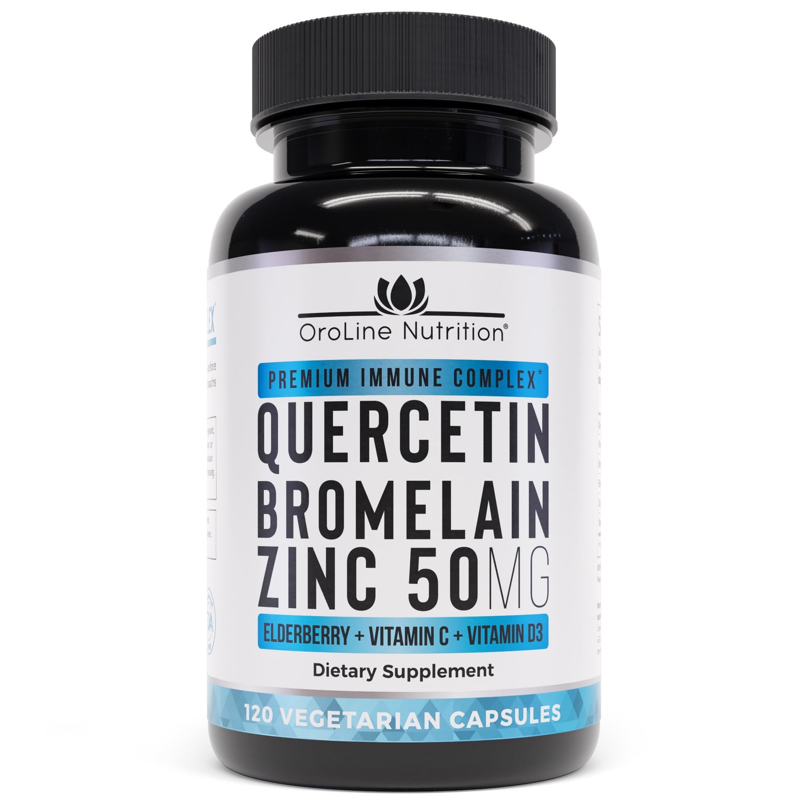 OroLine Nutrition Quercetin 500mg Supplement with 120 Count (Pack of 1) 