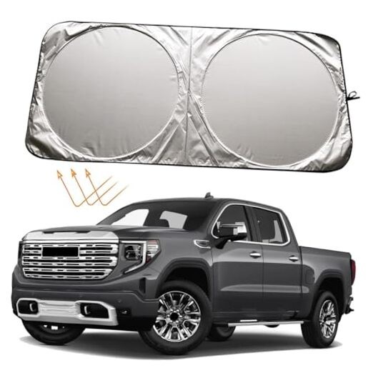  Windshield Sun Shade Sunshade for GMC Sierra 1500 2500 HD 3500 HD Truck Yukon 