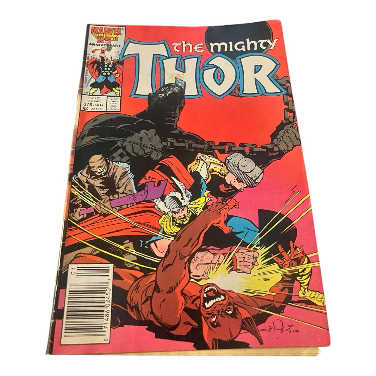 Thor #375 VF; Marvel | Absorbing Man Wrecker Man-Beast - we combine shipping