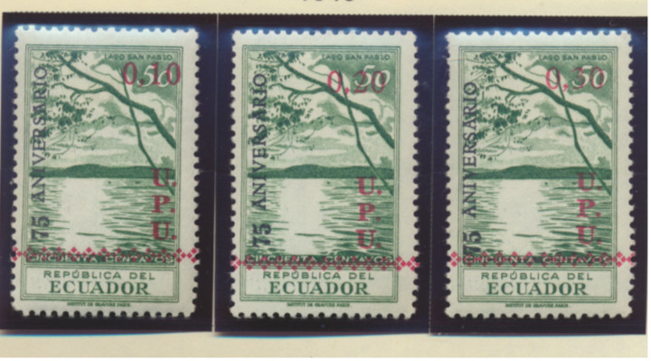 Ecuador Stamps Scott #529 To 531, Mint Hinged