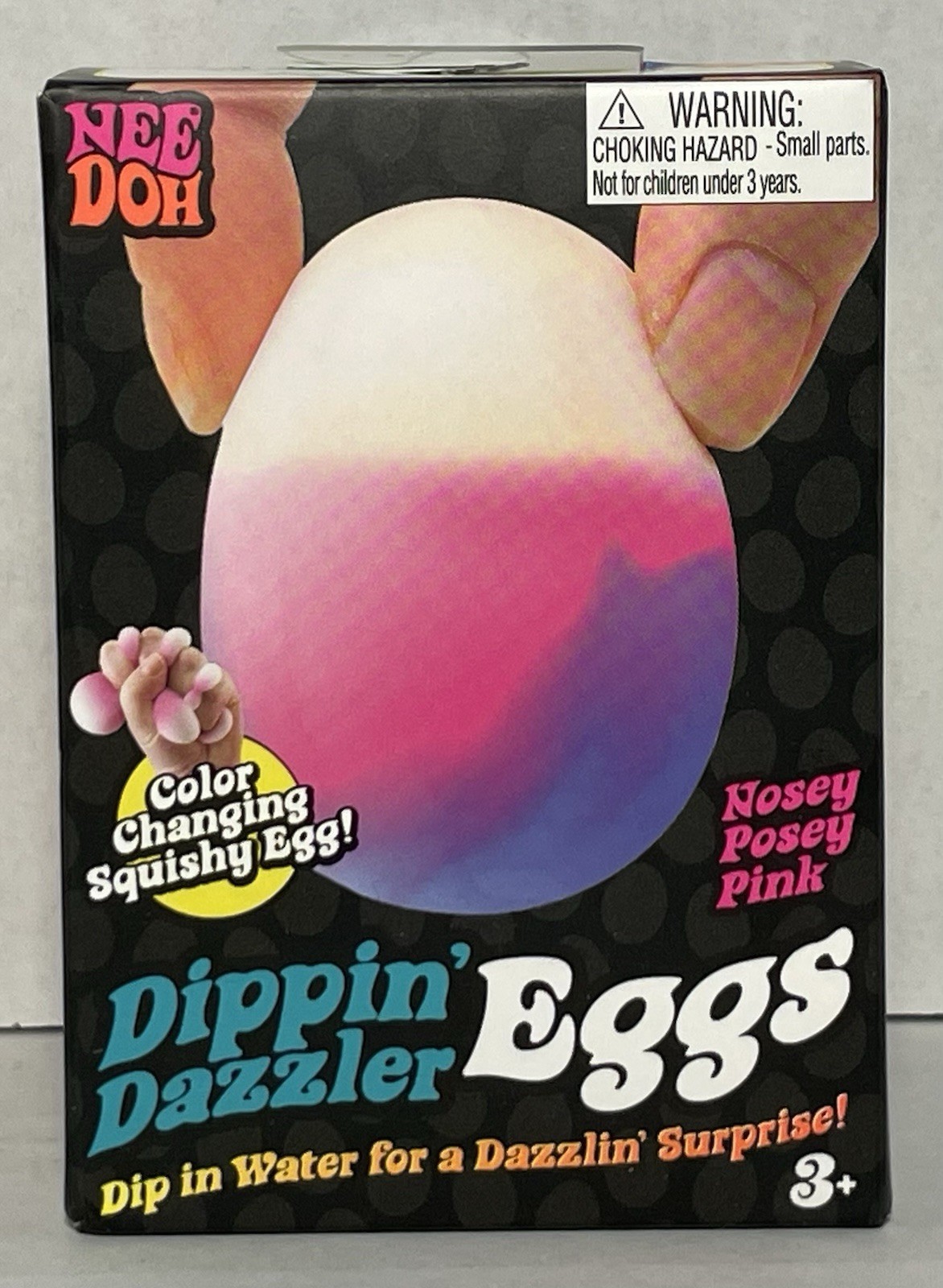 Nee Doh Dippin’ Dazzler Egg Nosey Posey Pink Ships