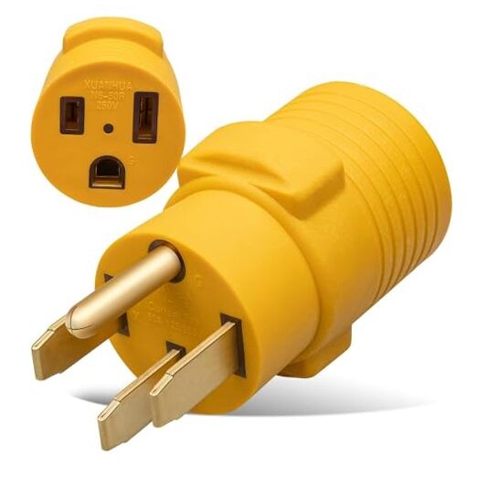  Nema 14-50P to 6-50R Welder Compact Adapter Cord, 50 Amp 4 Prong RV Generator 