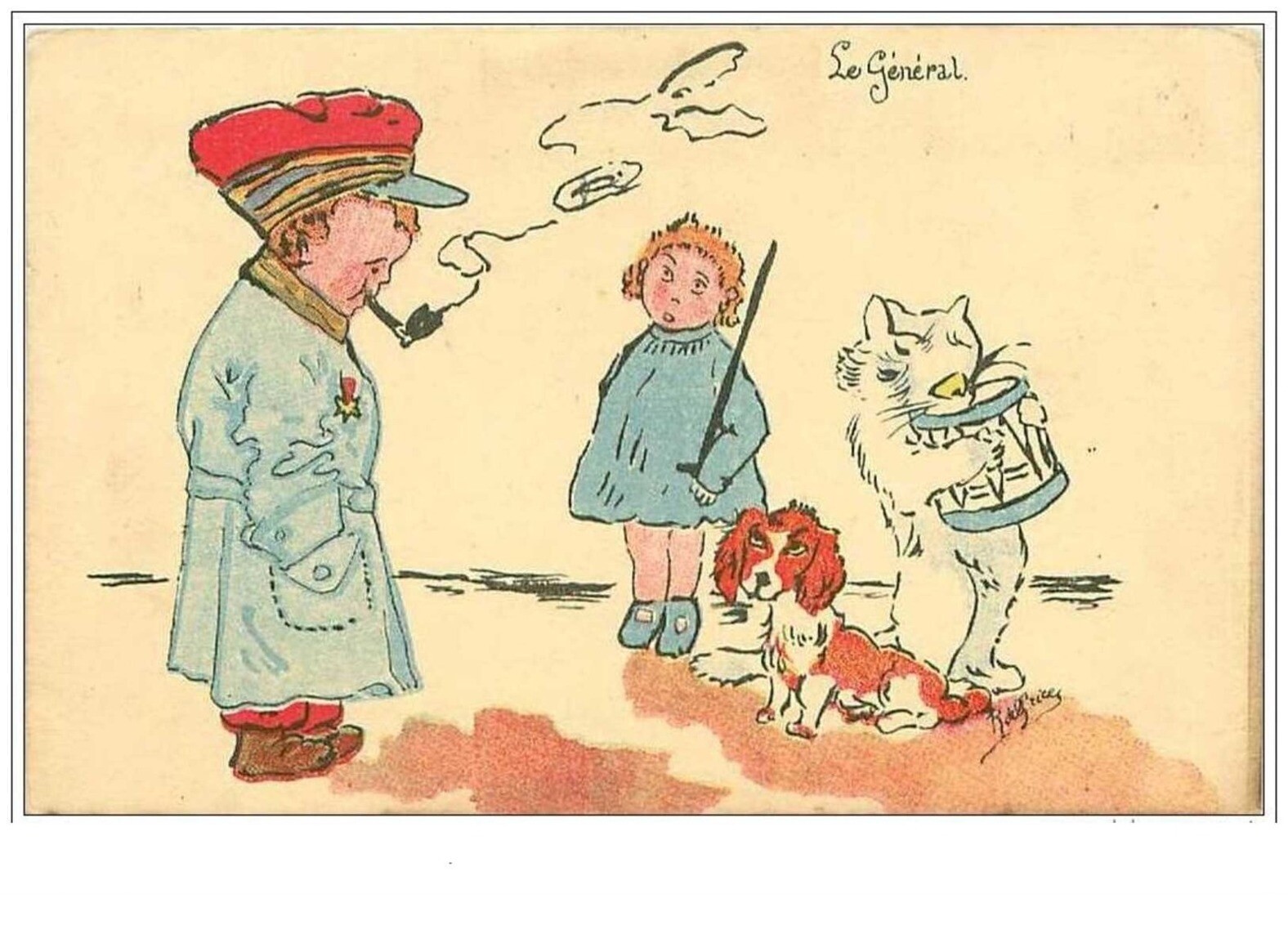 Cats No. 1496 The General Cat Dog