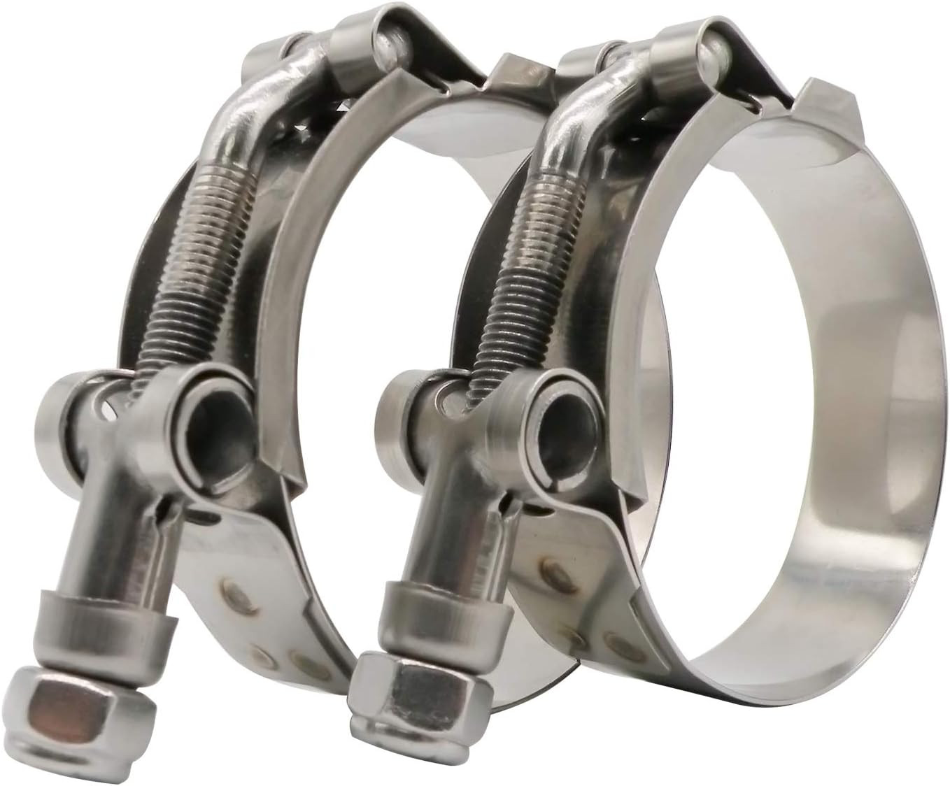 59Mm - 67Mm T-Bolt Hose O.D. Clamp - Working Range 2.31" - 2.64" for 2.5 Inch Ho