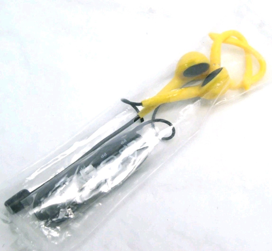 Rosetta Stone Yellow Replacement Earbuds, Audio with Mic NEW Never Used