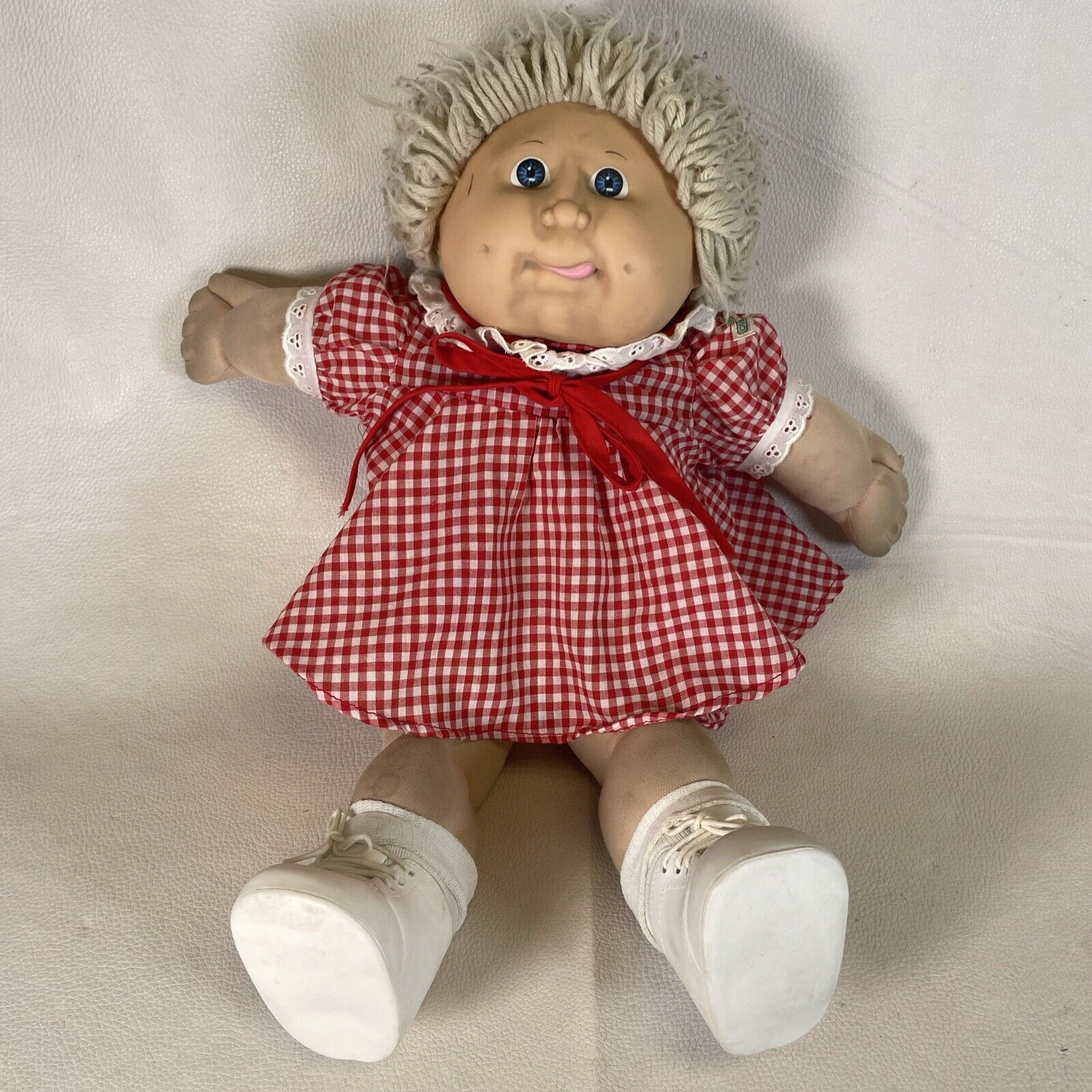 CPK Doll 1986 Hasbro Blonde Hair Blue Eyes W/Goofy Side Tongue-Rare