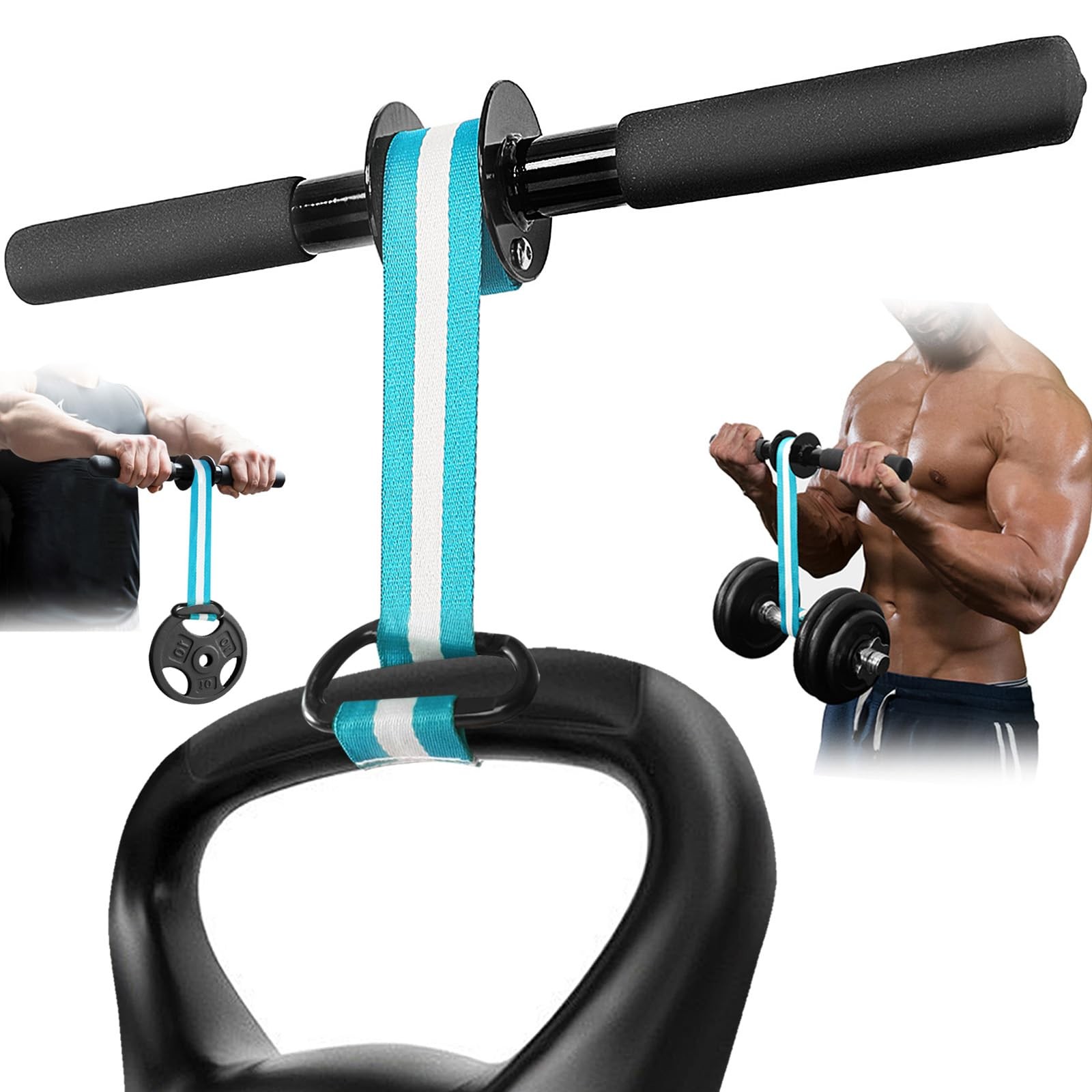 Wrist Forearm Roller Strengthener Exerciser：Forearm Blaster Forearm Roller Grip