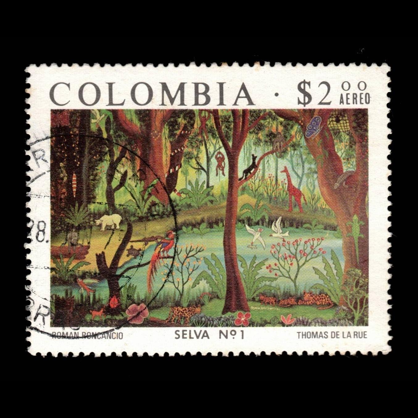 Colombia, Scott C615, Forest, 1975, used, 114665