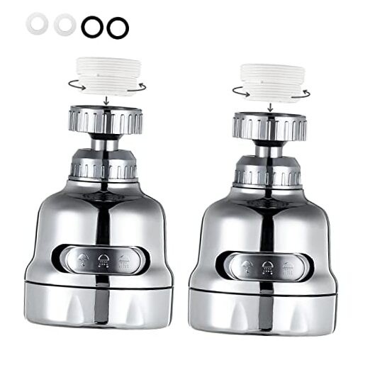 Faucet Sprayer Attachment, 360 Degree Rotating Faucet Aerator Accessories, 3 