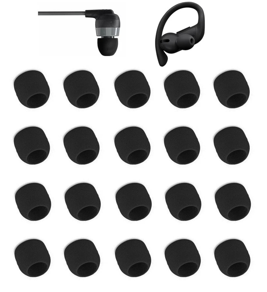 Zotech Extra Small Black Soft Silicone Ear Tips 10 Pairs For In Ear Headpho