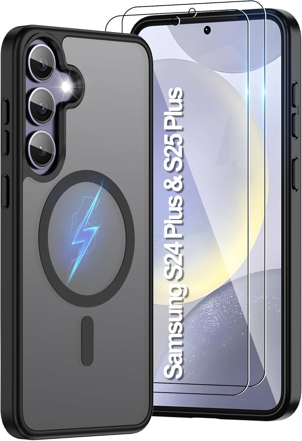 Samsung Galaxy S24 Plus Case & S25 Plus Case Translucent Matte Magnetic Phone Ca