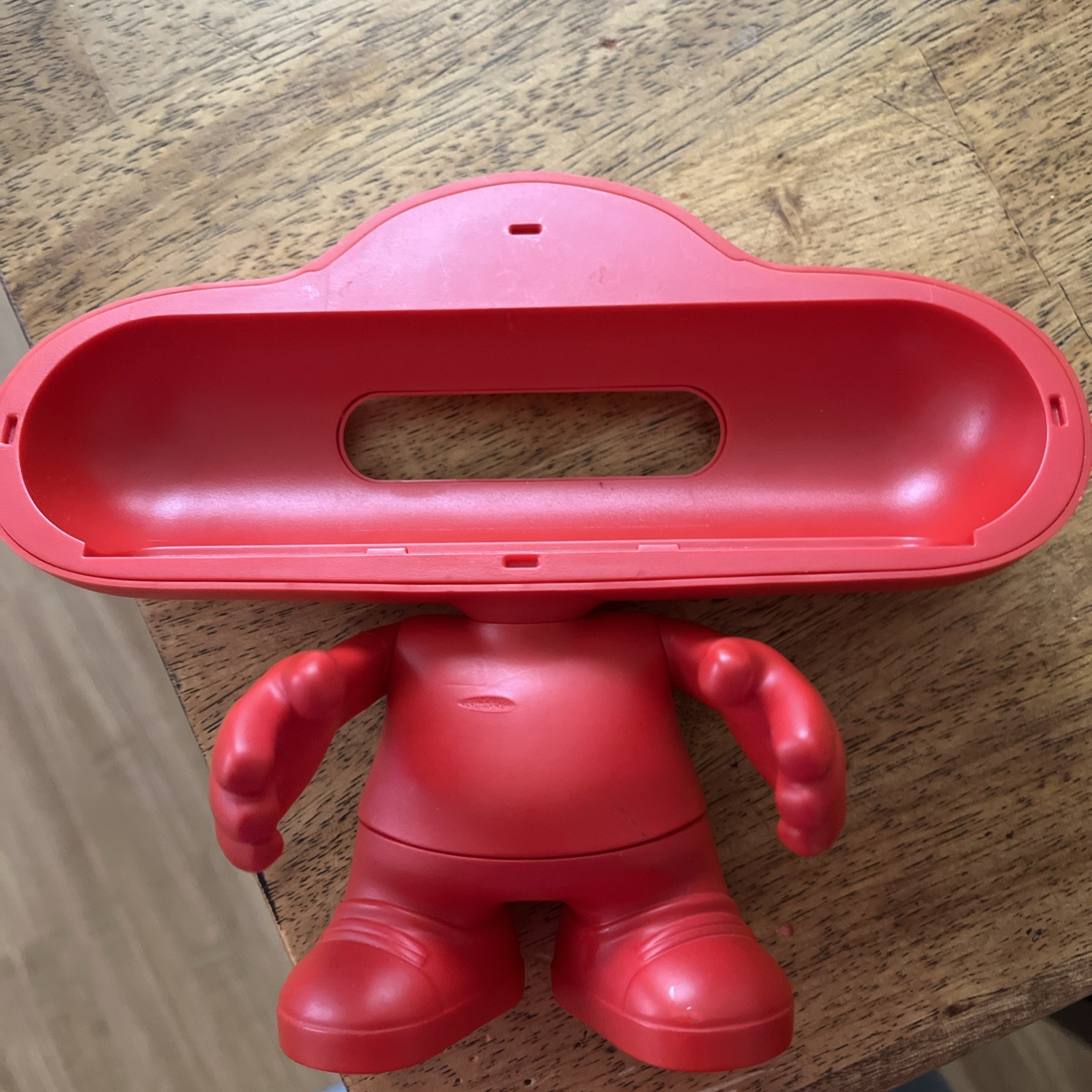 Red Beats Dr. Dre Pill Bluetooth Speaker Dude Holder  Stand ONLY NO FACE
