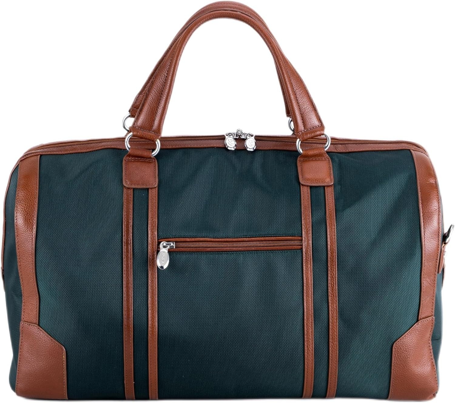 McKLEIN 20" Nylon Two-Tone Tablet Overnight Carry-All Duffel KINZIE GREEN