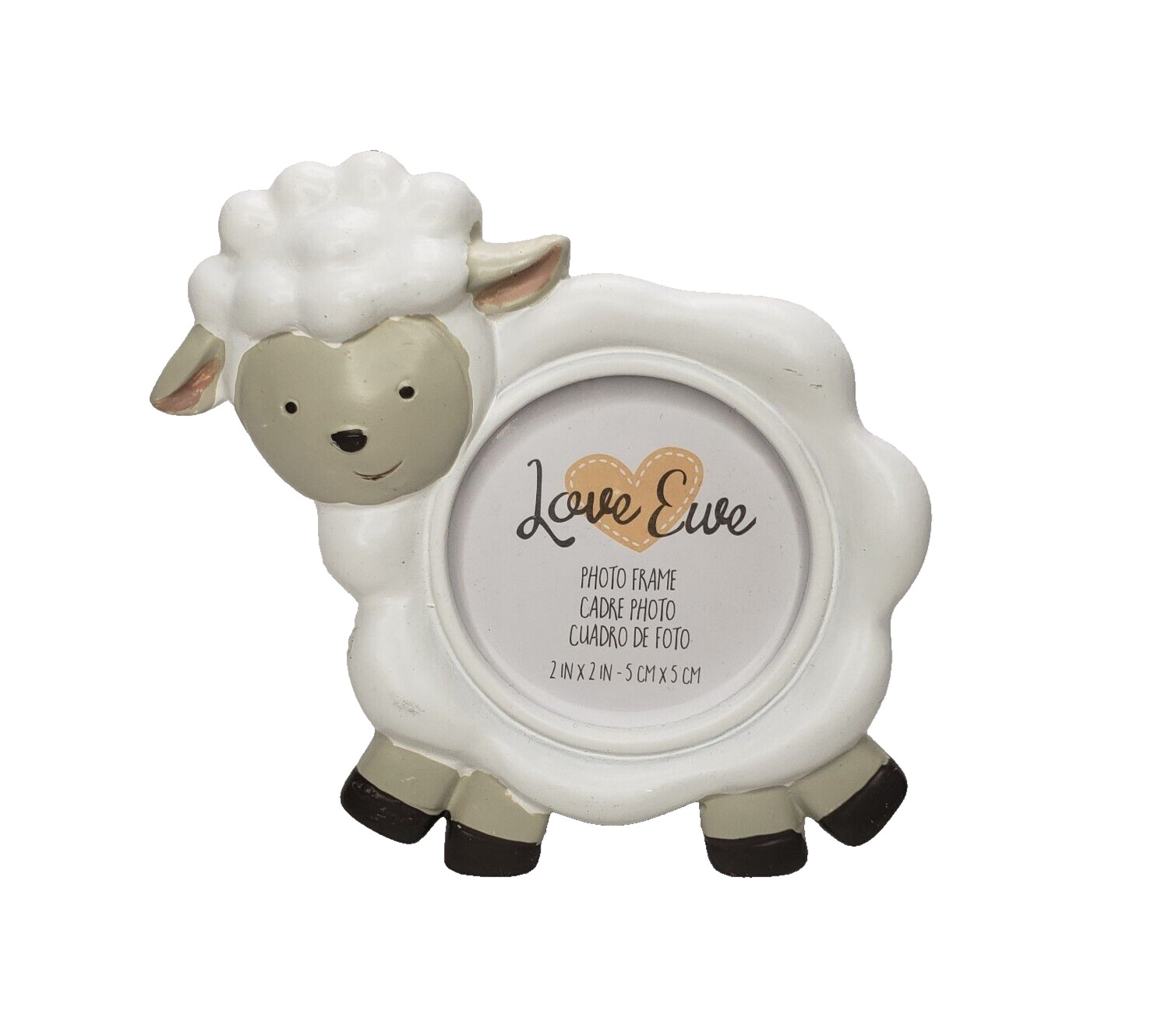 Love Ewe Picture Frame Place Card Holder Baby Shower Sheep Party Favors 4"