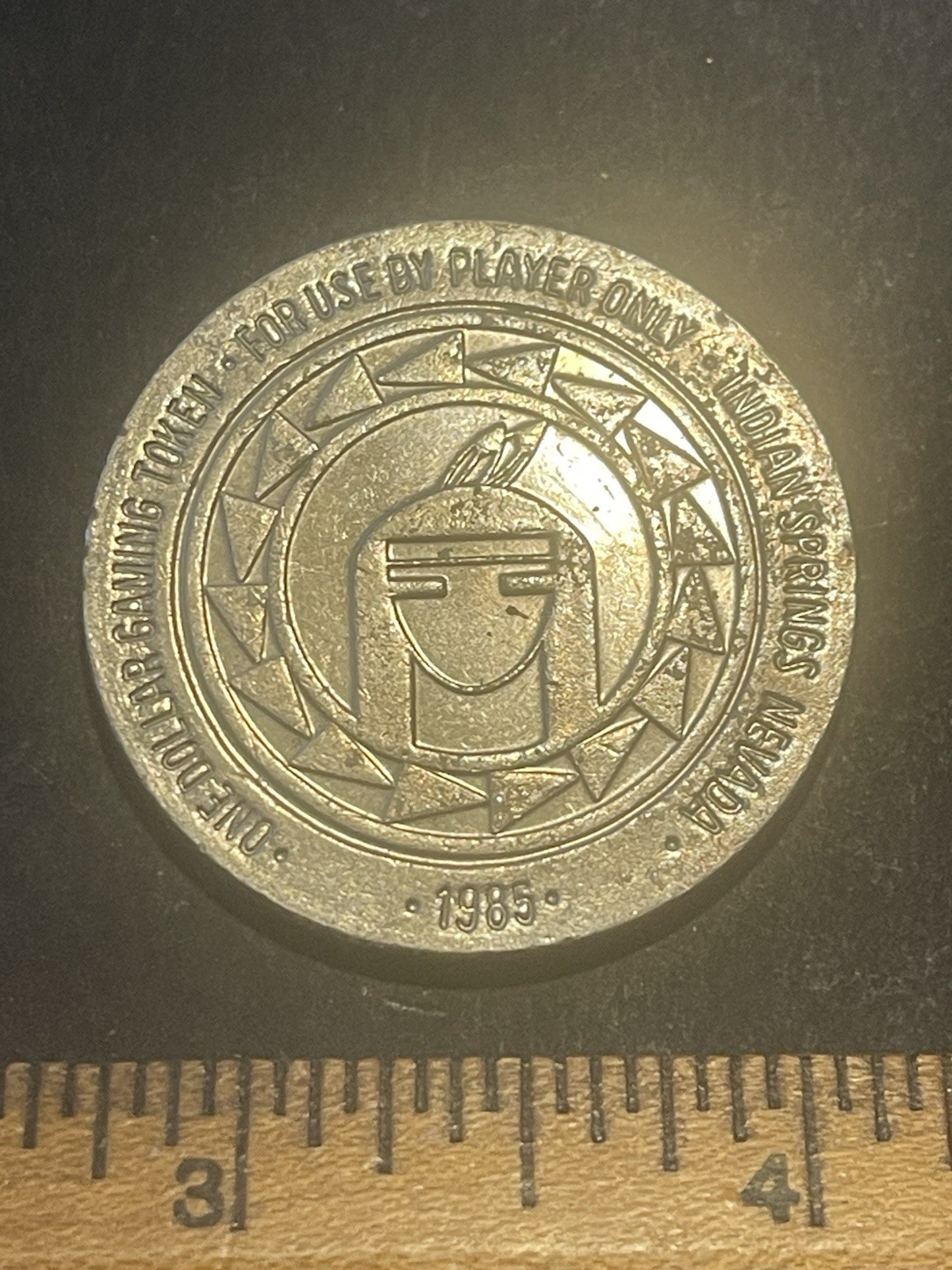 1985 Indian Springs. $1 Casino Token. Indian Springs, NV. T585