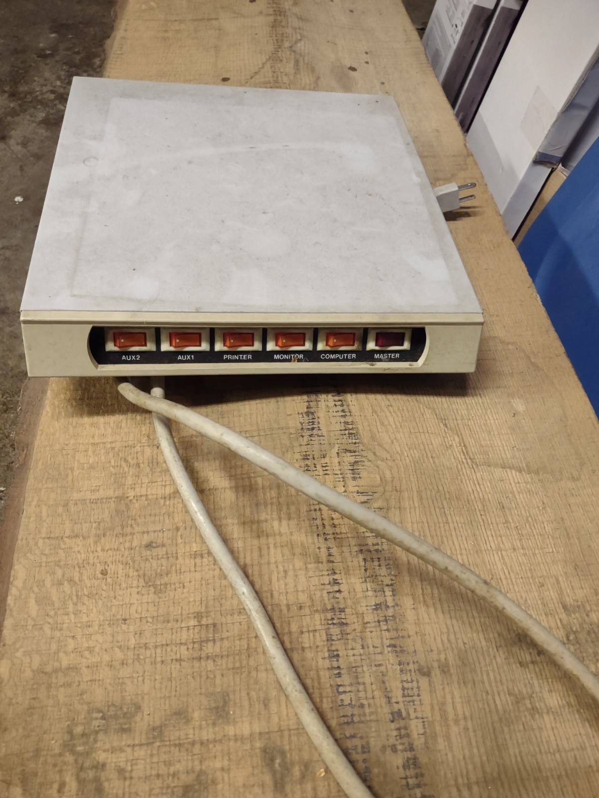 Vintage Memorex Power Center (TVSS1449 PC-006-1) 5 Outlet Surge Protector Tested