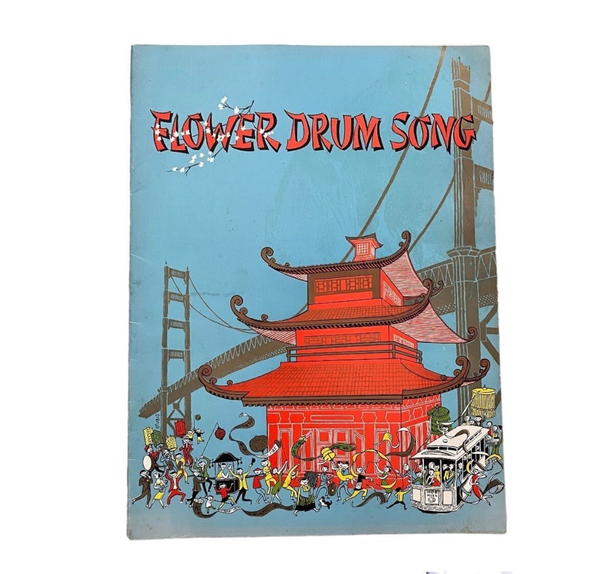1958 Musical Broadway Program Playbill Flower Drum Song Paper Ephemera
