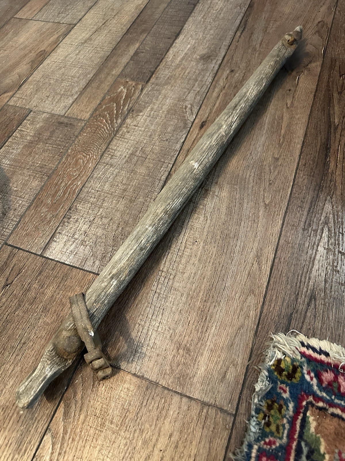 Antique Primitive Single Tree Yoke Horse Ox Mule Harness Hitch Wood Iron