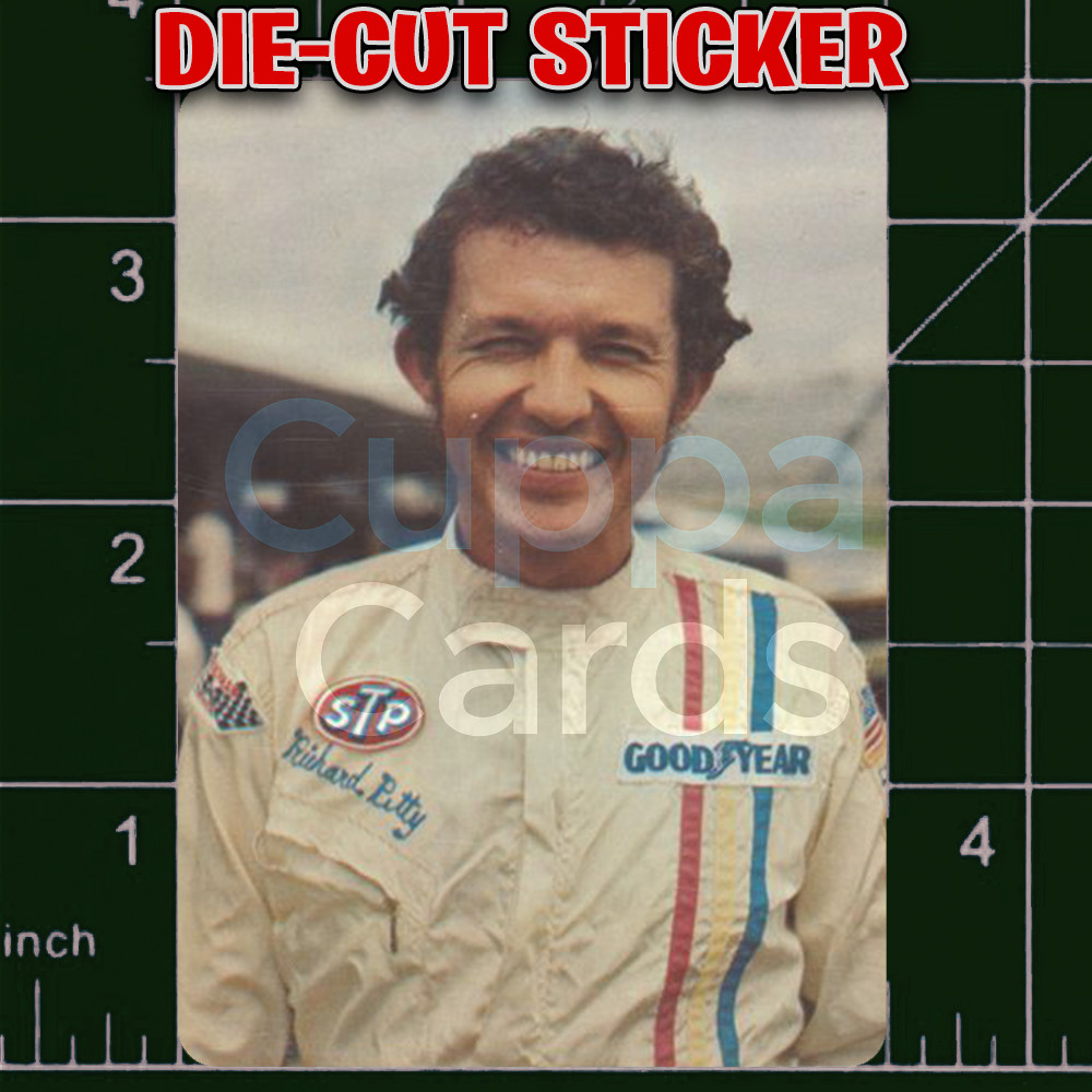Richard Petty, 1972 STP Nascar Card | Die-Cut Custom RepIica Sticker