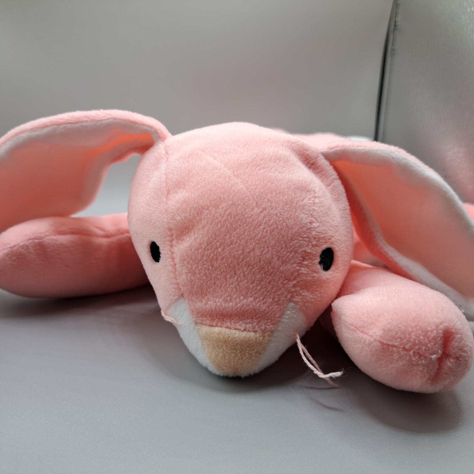 Ty Pillow Pals Collection Carrots Pink Bunny Rabbit 14" Plush with all Tags 1996