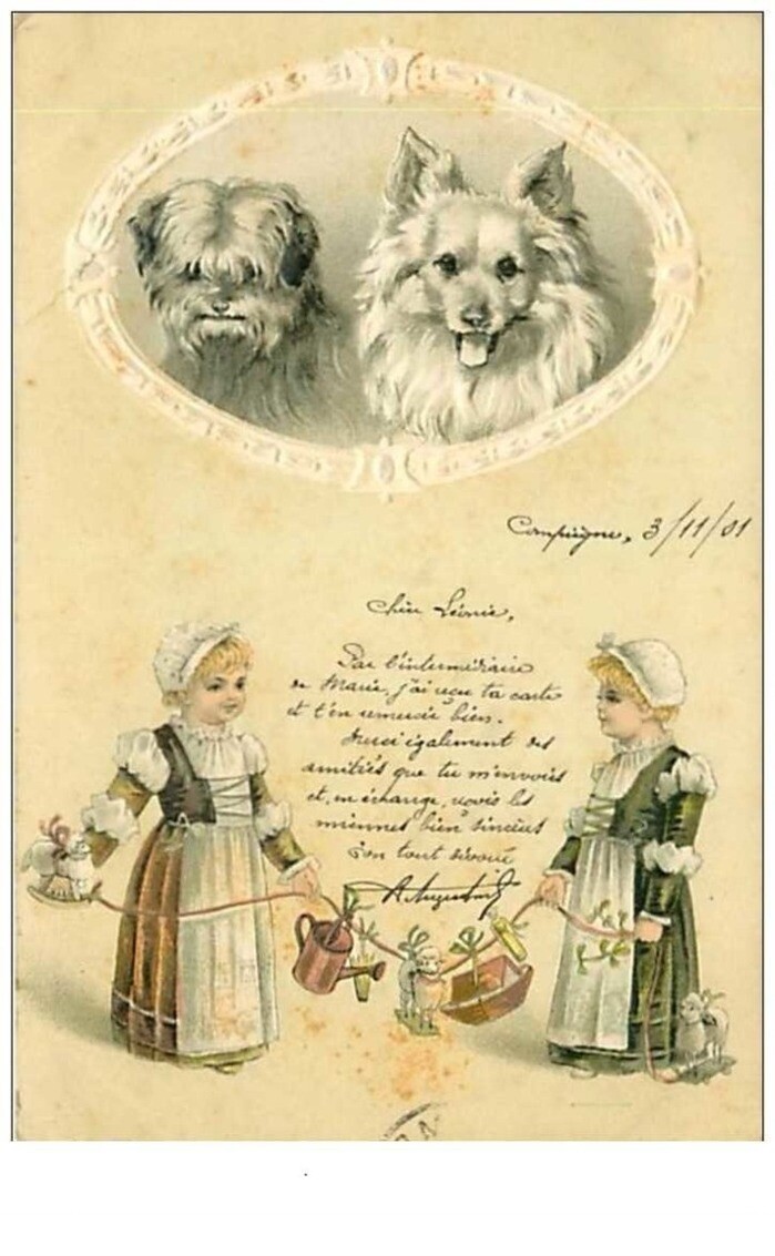 Dogs No. 66 Dogs In Waffle Medallion Small Characters