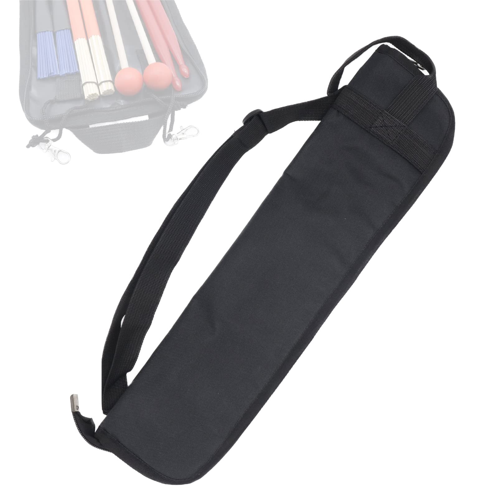 Cheerock Portable Drumstick Bag - Small Storage Case With 18.1x10.0 cm, Black 
