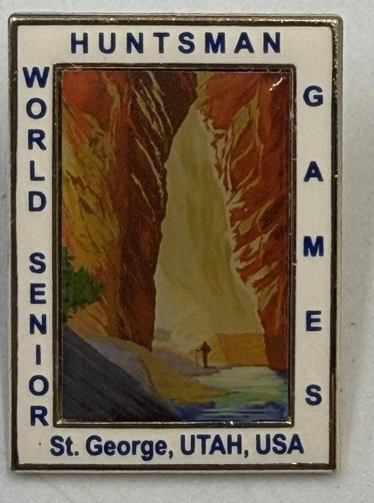 Huntsman World Senior Games St George UT The Narrows Souvenir Lapel Pin