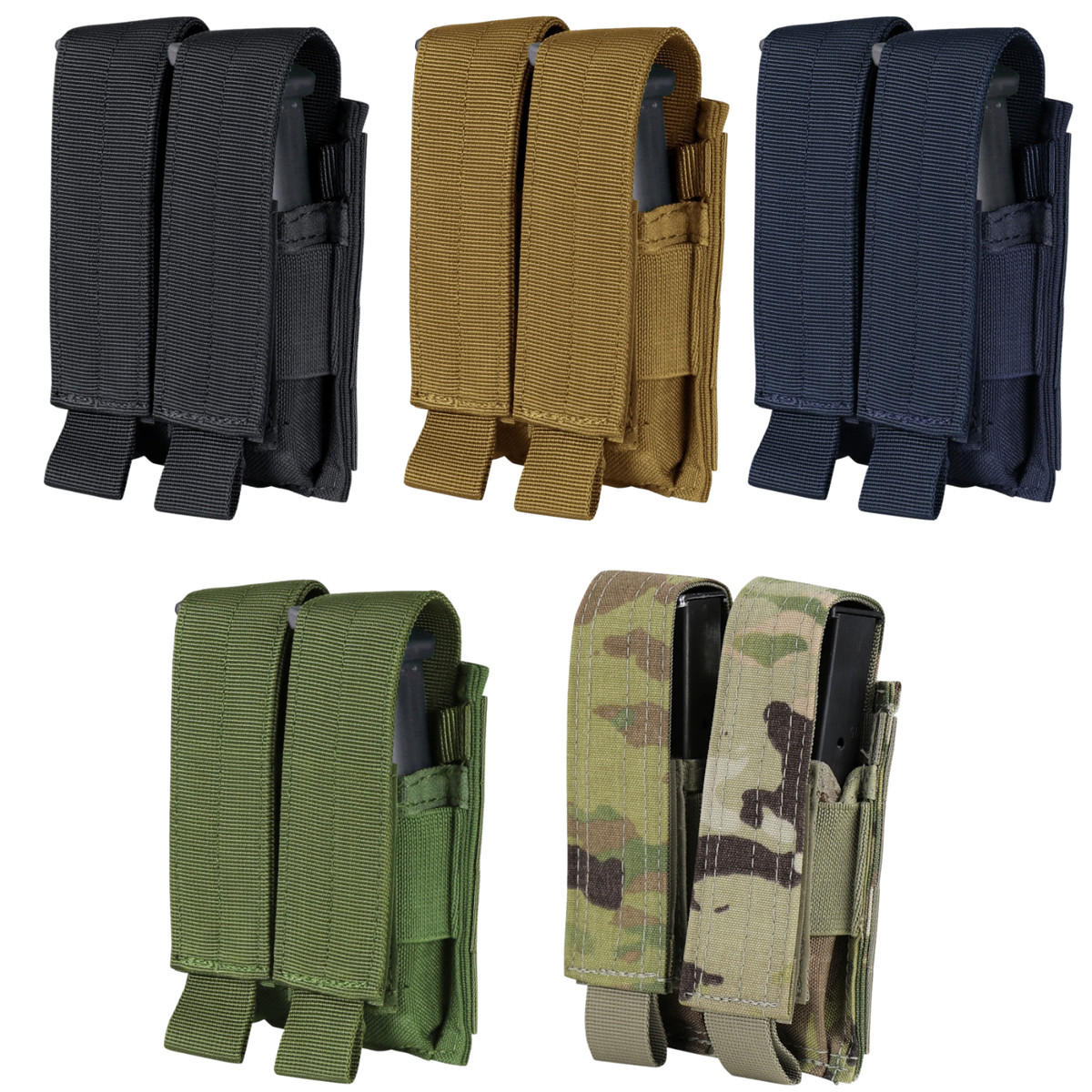 Condor Outdoor Tactical Double Airsoft Pistol Mag MOLLE Magazine Pouch MA23