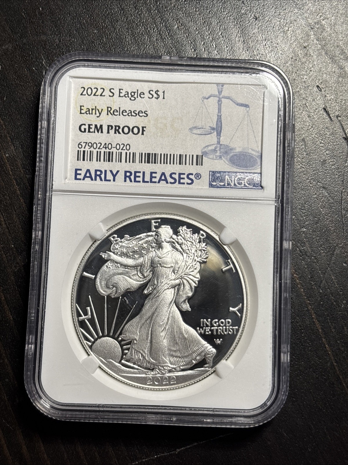 2022-S $1 Proof American Silver Eagle NGC Gem proof Early Releases