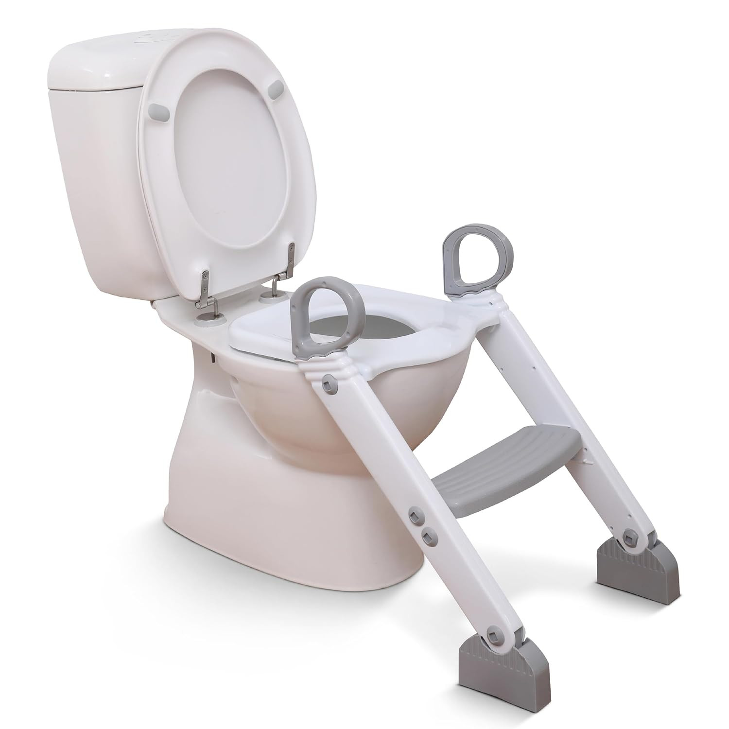 Toddler Toilet Seat with Steps - Adjustable Potty Seat with Splash Guard, Potty 