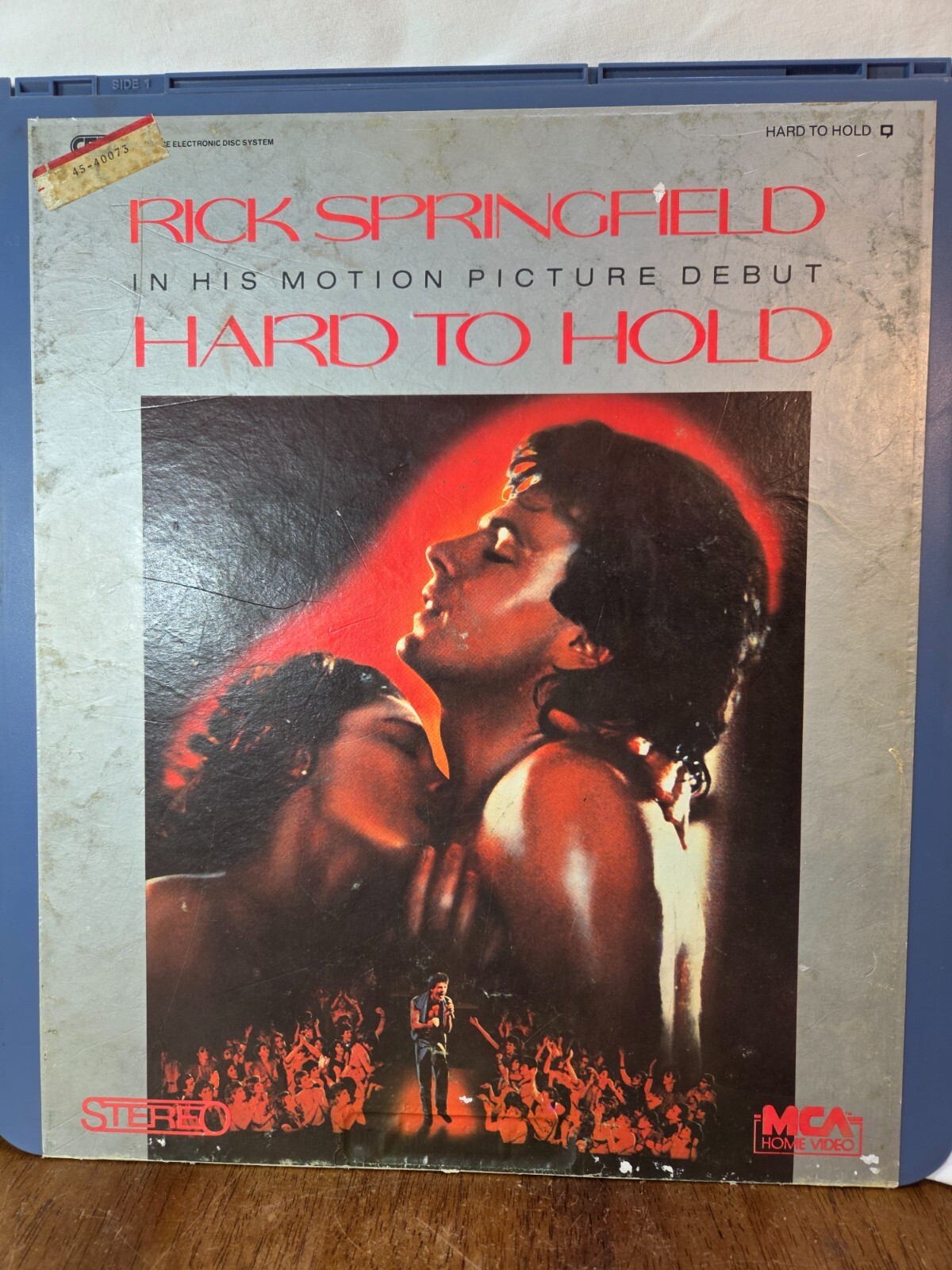 RCA CED Videodisc Selectavision Tested Rick Springfield Hard To Hold 