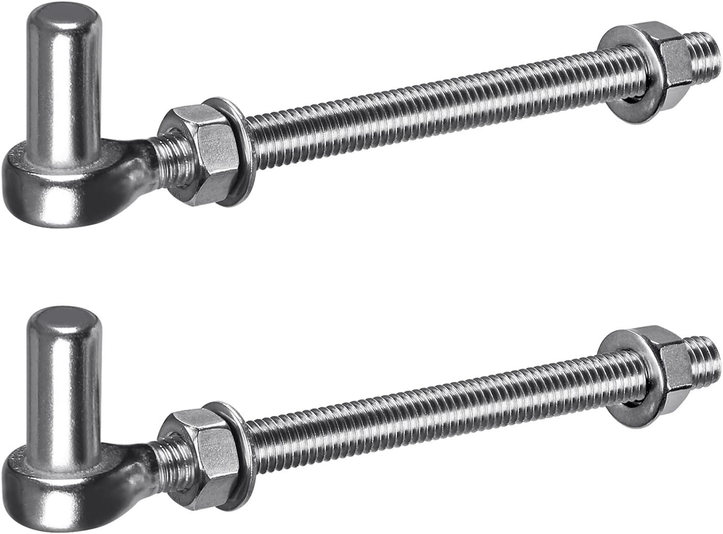 J Bolt Gate Hinge, 304 Stainless Steel Farm Gate Hinges, M12 X 8'' Gate Hinge Bo