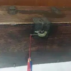 Antique Baby Folding Screen, Vintage Decor Item